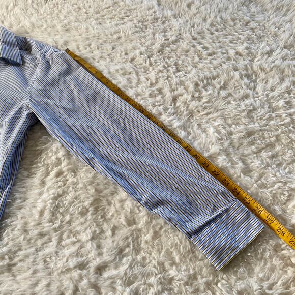 Gap Premium Slim Fit Long Sleeve Button Up Dress Shirt Collared Size Large - Picture 8 of 9